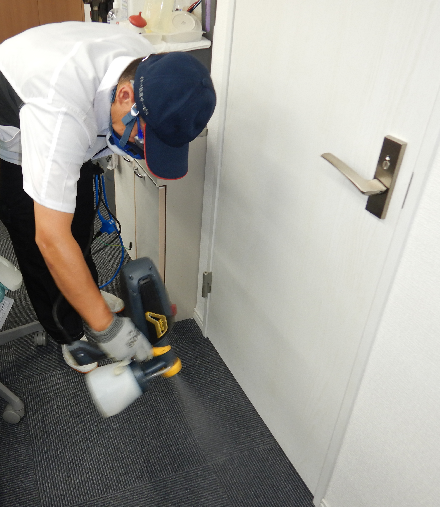 タイルカーペットの抗菌